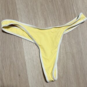 Stone fox thong bikini bottoms